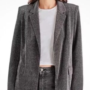 Steve Madden Black and White Tweed Outerwear